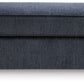Albar Place - Oversized Accent Ottoman - Cobalt