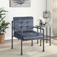 Brantley - Accent Chair - Gray Velvet & Sandy Gray