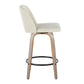 26" Contemporary Fixed-Height Counter Stool with Swivel
