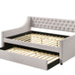 Lianna Fog Fabric Full Daybed & Twin Trundle