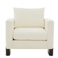 Modern Accent Chair with Rubberwood Legs