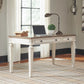 Realyn - Home Office Lift Top Desk - White / Brown
