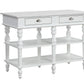 Rorratt - Kitchen Island - Marble Top & White