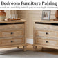 28" Wood Nightstand with Charging Station