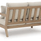 Hallow Creek - Loveseat With Cushion - Driftwood