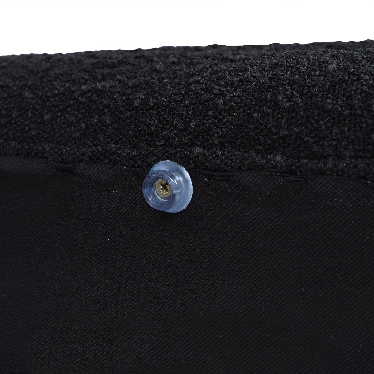 Fuji 49" Upholstered Oval Storage Bench, Ebony