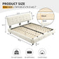 King Size Bed Frame with Tufted Headboard
