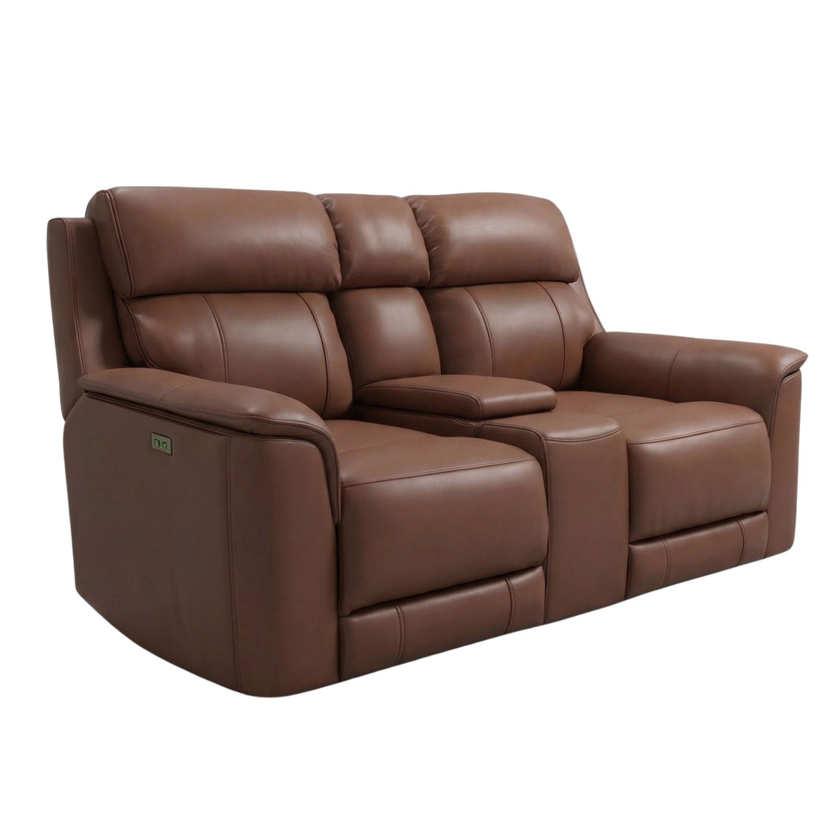 Oslo - Dual Power Reclining Loveseat With Console - view 2