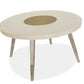 Lenox - Round Dining Table - Warm Silver