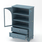 52.17"H Glass Door Display Case Storage Cabinet