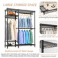 Heavy Duty Clothes Rack, Freestanding Closet Organizer