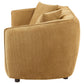 Aleisha Fabric Upholstered Loveseat Mustard Yellow - view 2