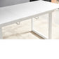 Square Extendable Dining Table With Metal Leg, Modern Space Saving Kitchen Table For Living Room - view 4