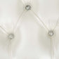 Adara - Bench - Pearl White Synthetic Leather & Antique White