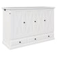Solid Pine Murphy Bed Chest Cube Cabinet Bed With Charging Station And Large Storage Drawer For Home Office - view 3