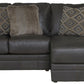 Denali - Italian Leather Match Sectional