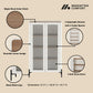 Abbey 32" Tempered Glass Bookcase Cabinet