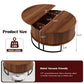 31.5" Round Coffee Table with Storage