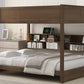 Queen over Queen Bunk Bed with Storage Cabinets and USB Ports
