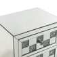 Noralie Mirrored and Faux Diamonds Accent Table