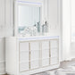 Chalanna - Dresser And Mirror - White
