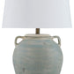 Shawburg - Terracotta Table Lamp - Antique Green