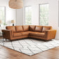 Erman Leather Sectional Sofa