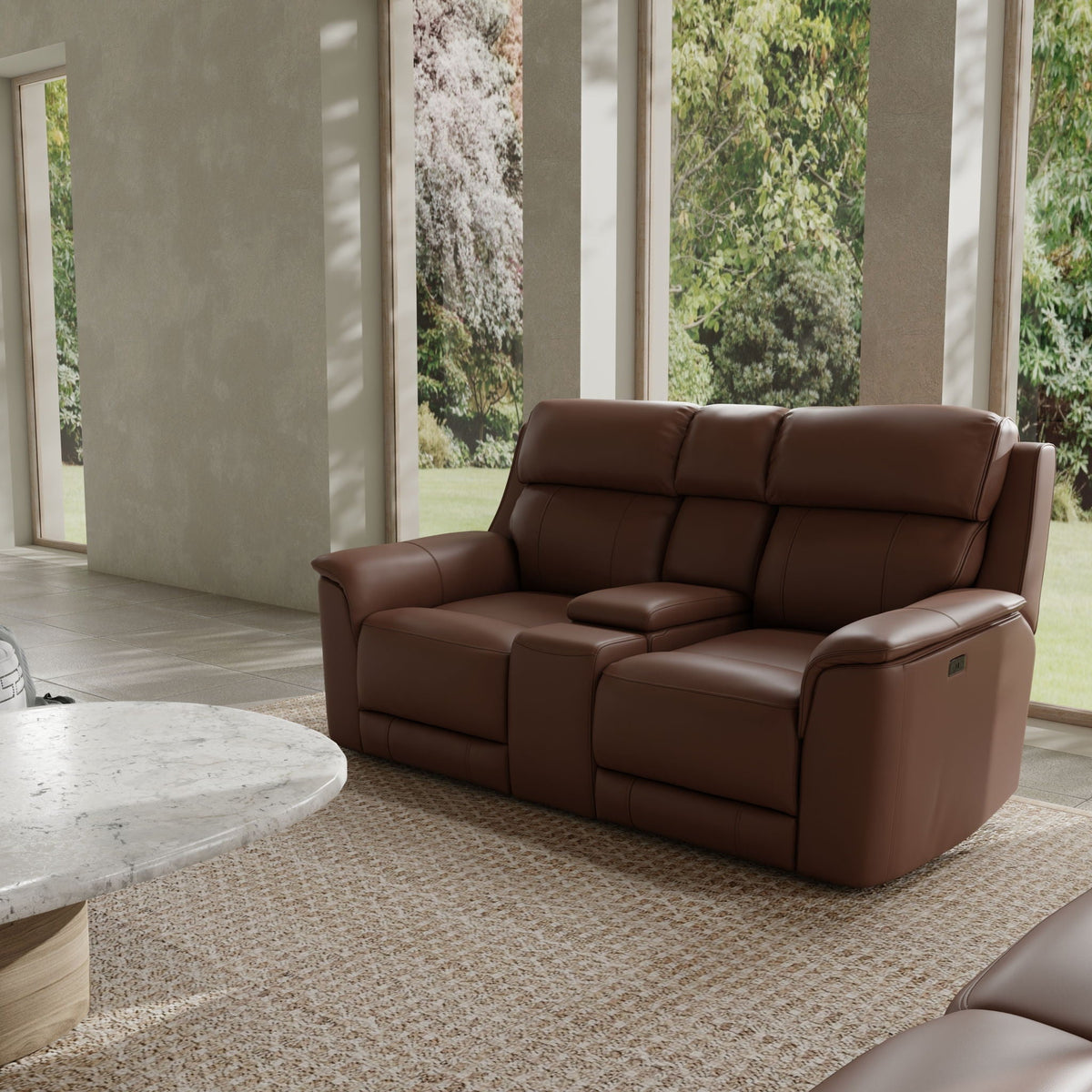 Oslo - Dual Power Reclining Loveseat With Console - view 6