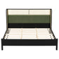 King Size Bed Frame in Black and Green