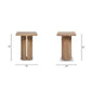 Sonoma 22" Square Pedestal Side Table - Rustic Greige