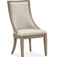 Lancaster - Dining Arm Chair With Upholstered Seat & Back (Set of 2) - Dovetail Gray