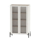 Abbey 32" Tempered Glass Bookcase Cabinet