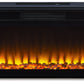 Entertainment Accessories - Wide Fireplace Insert - Black