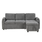 Convertible L Shaped Sofa Couch With Storage, Cup Holders, USB Ports - view 2