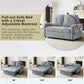 Modern Loveseat Pull Out Sofa Bed With Adjustable Backrest, Two Cup Holders, A Phone Holder, Three Charging - view 5