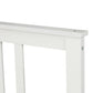 Wood Platform Bed with Headboard and Footboard, Twin (White)