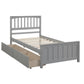 Twin Size Platform Bed with Two Drawers