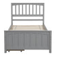 Twin Size Platform Bed with Two Drawers