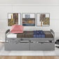 Twin Size Platform Bed With Two Drawers