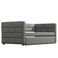 Twin Size Daybed with Trundle, Upholstered Daybed with Padded Back