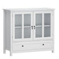 Buffet Storage Cabinet with Double Glass Doors
