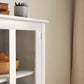 Buffet Storage Cabinet with Double Glass Doors