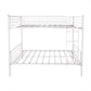 Twin-Over-Twin Bunk Bed with Metal Frame and Ladder
