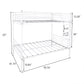 Twin-Over-Twin Bunk Bed with Metal Frame and Ladder