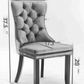 Nikki Collection Modern Velvet Upholstered Dining Chair Set