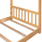 Twin Size House Platform Bed with Headboard and Footboard