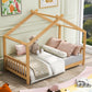 Twin Size House Platform Bed with Headboard and Footboard