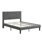 Full Size Upholstered Platform Bed Frame with Headboard