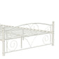 Full Size Unique Flower Sturdy System Metal Bed Frame