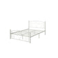 Full Size Unique Flower Sturdy System Metal Bed Frame